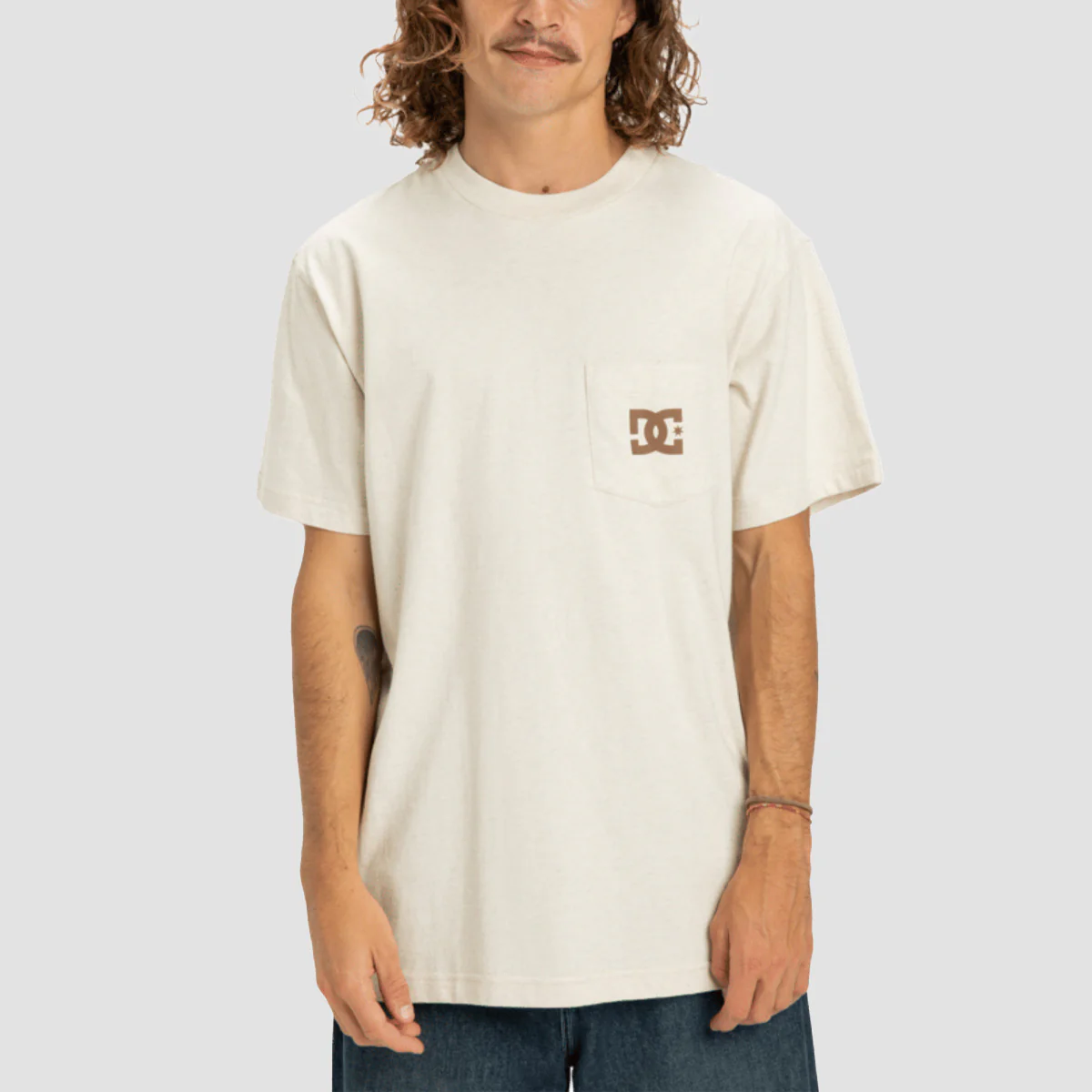 DC Star Pocket T-Shirt Oatmeal Heather