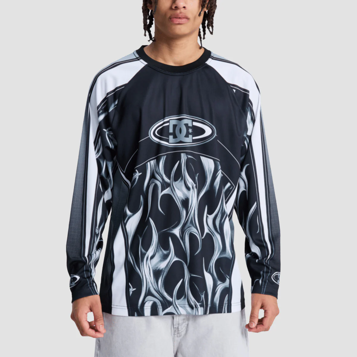 DC Sylem 2 Moto Jersey Longsleeve T-Shirt Black