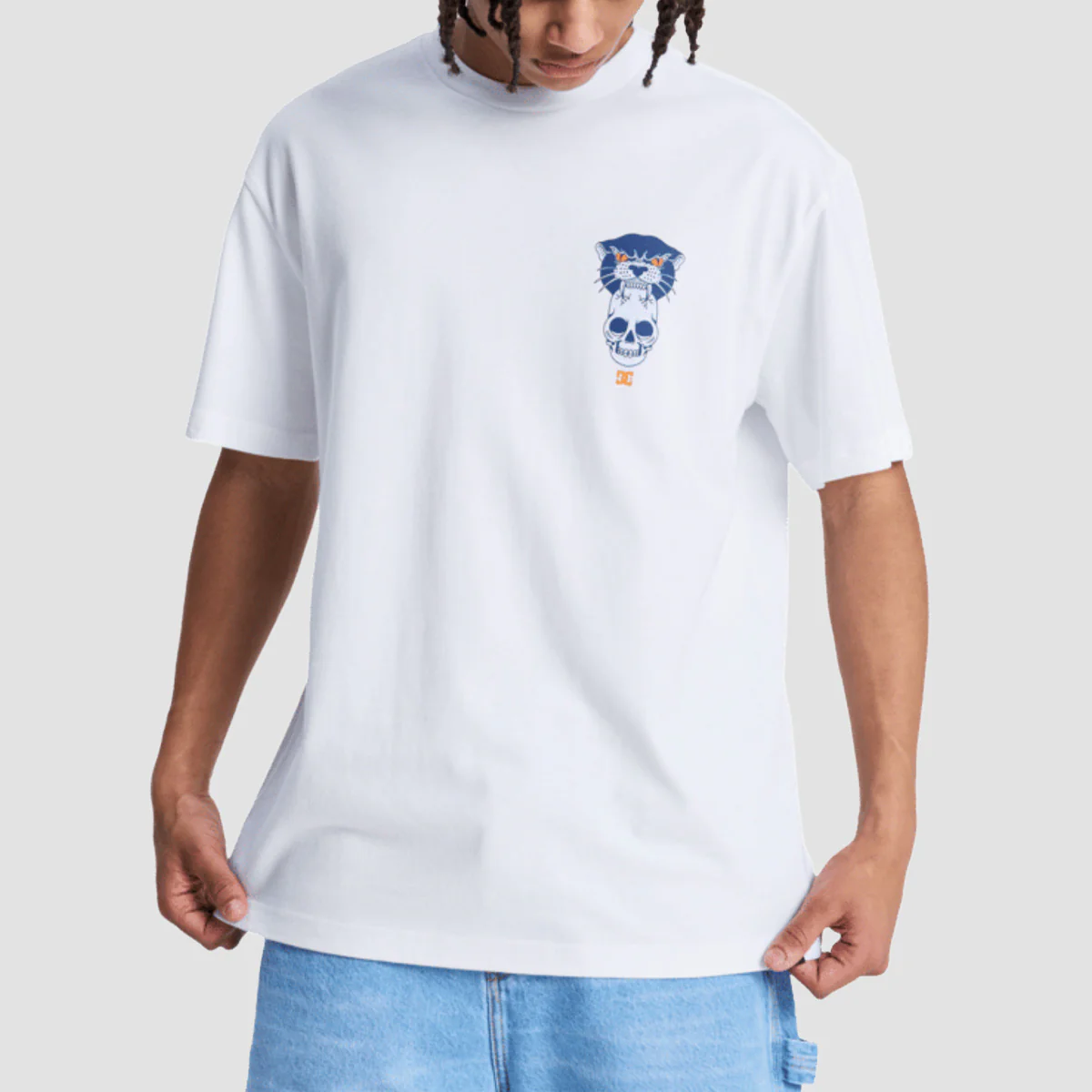 DC Tiger Bite T-Shirt White - Image 2