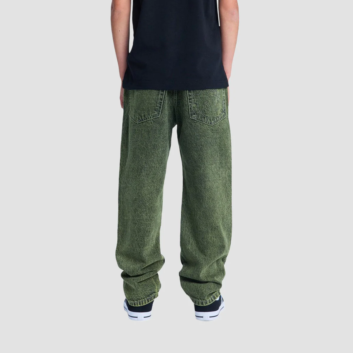 DC Worker Baggy Fit Jeans Bronze Green - Kids - Image 2