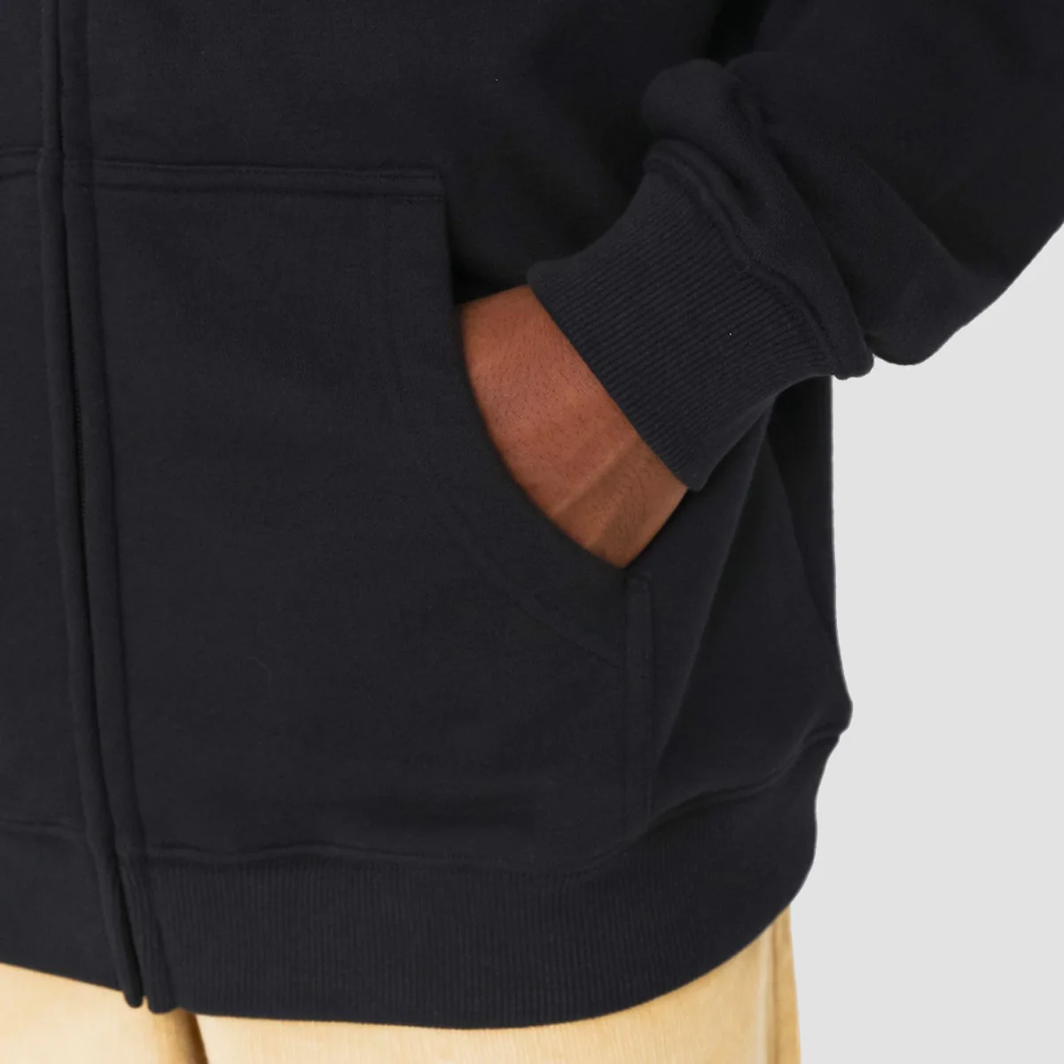 DC World Renowned Zip Hoodie Black - Image 4