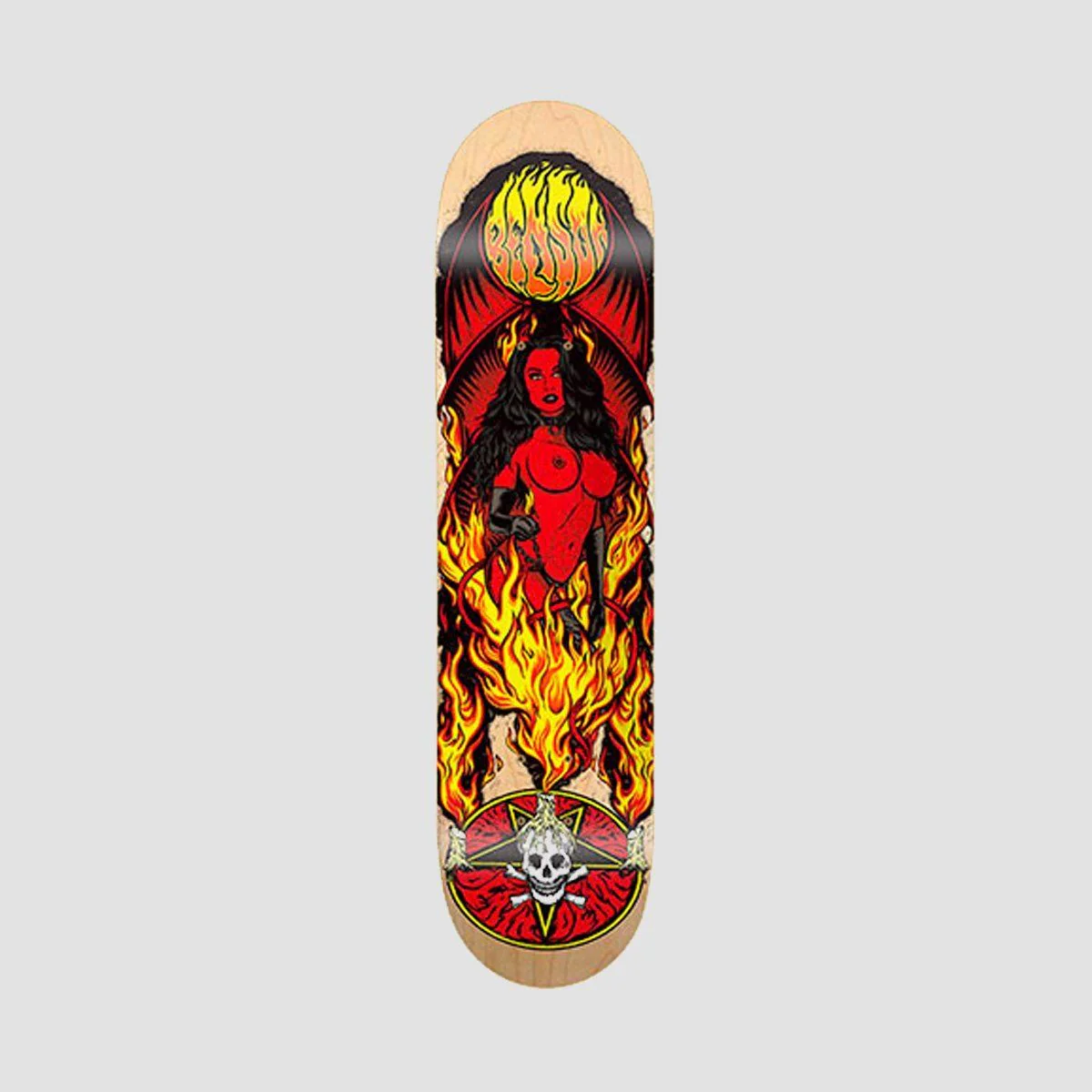 Death Benson Devil Red Woman II Skateboard Deck Natural - 8.5"