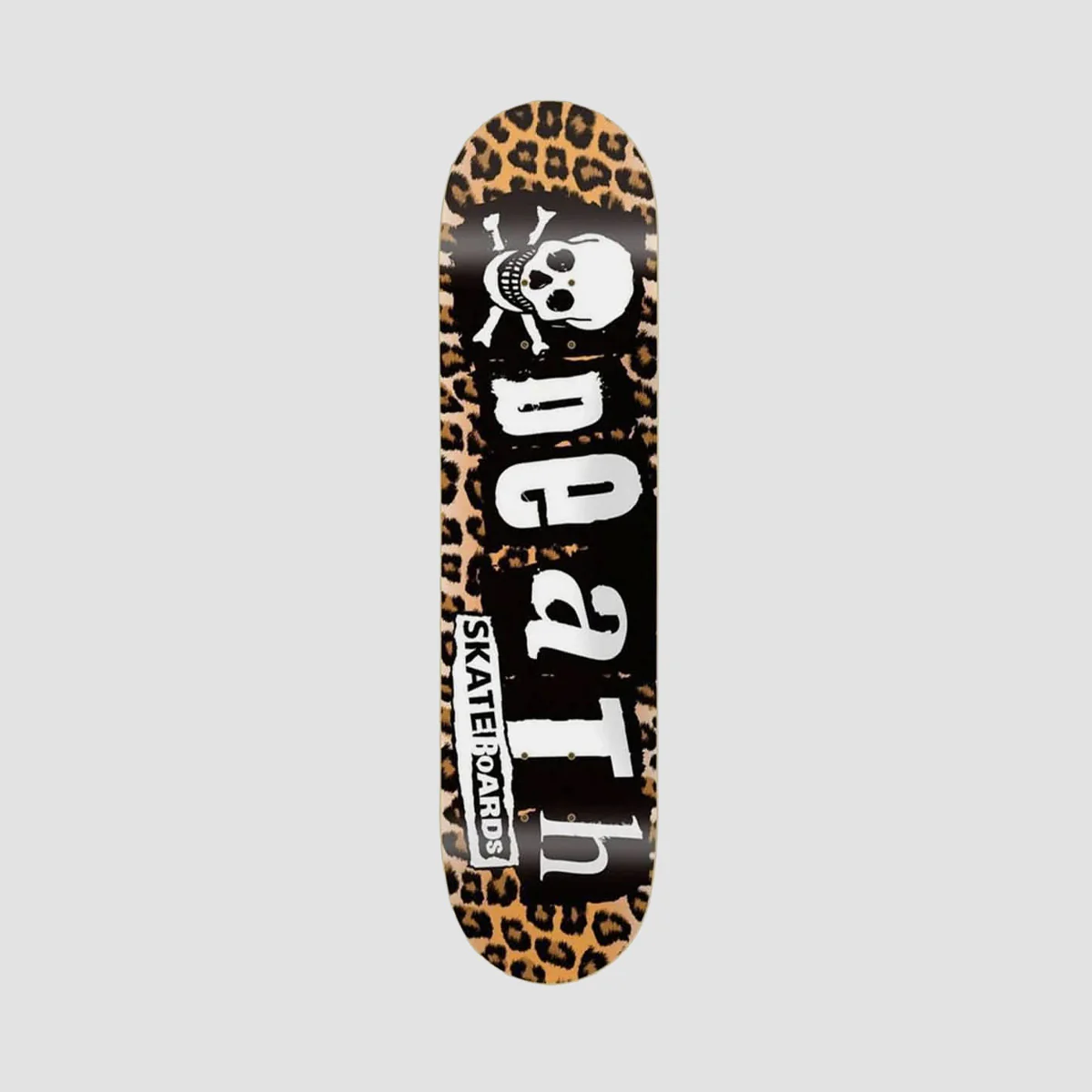Death Leopard Punk Skateboard Deck - 8.5"