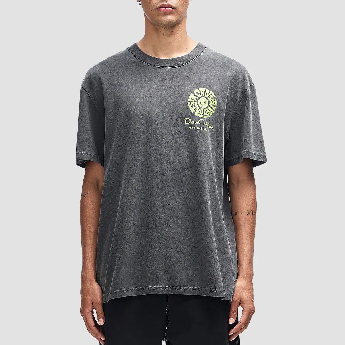 Deus Canggu Address T-Shirt Anthracite - Image 2