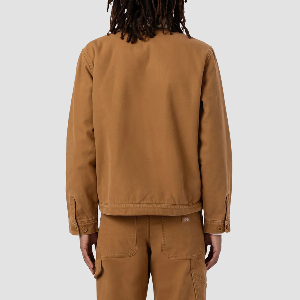 Dickies Duck Canvas Deck Jacket Stone Washed Brown Duck - Image 2