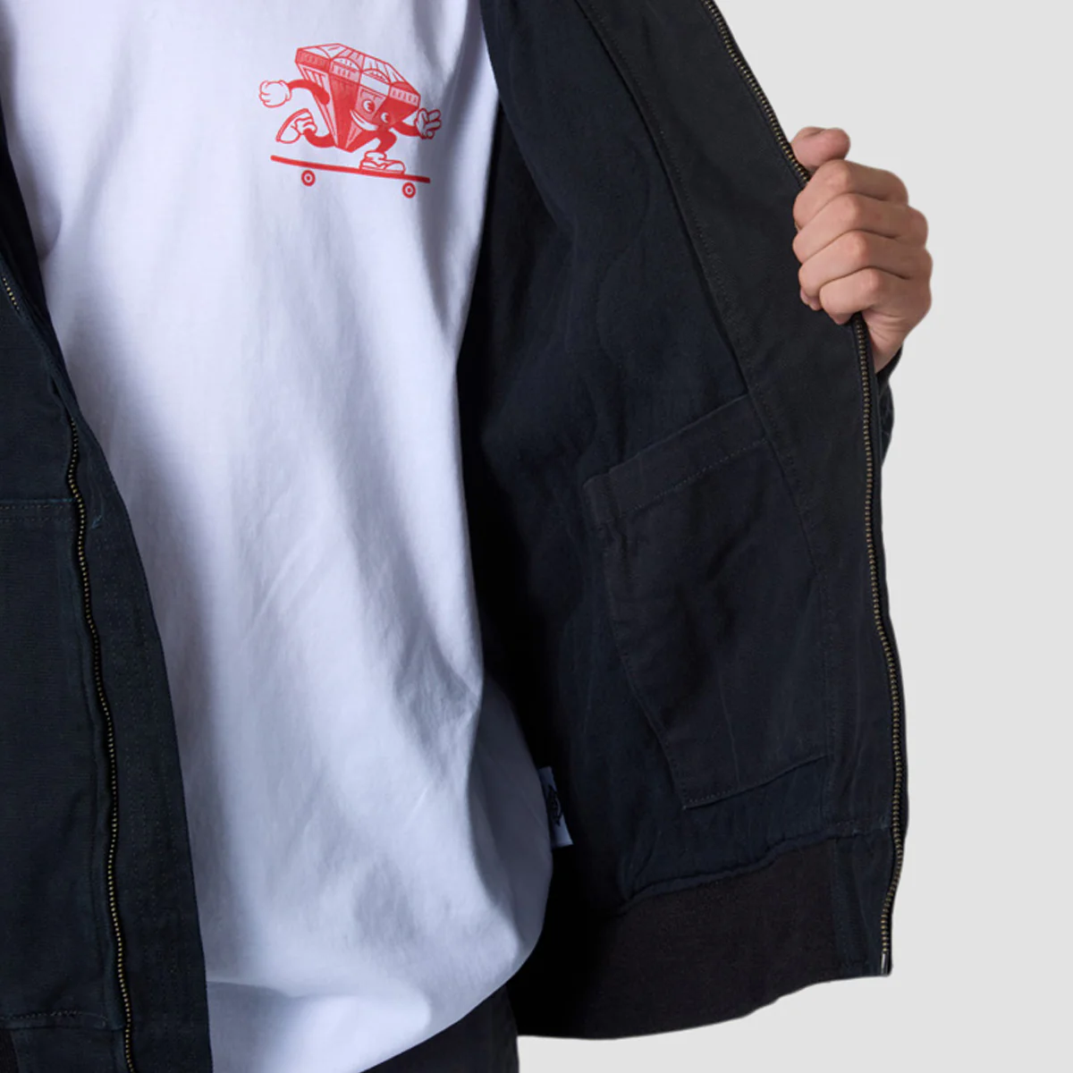 Dickies Hilham Hooded Canvas Jacket Black - Image 4