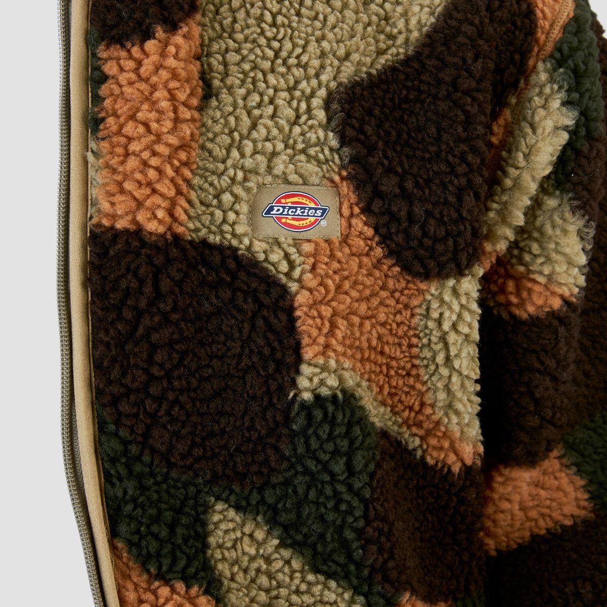 Dickies Mount Hope Camo Fleece Jacket Imperial Green - Image 3