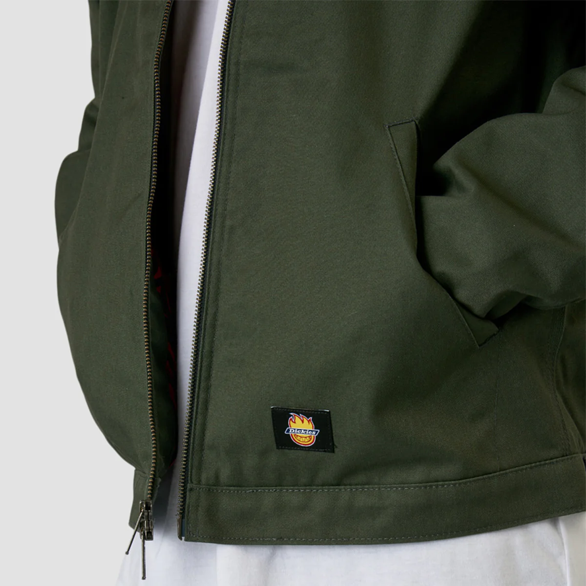 Dickies X Spitfire Jacket Olive Green - Image 3
