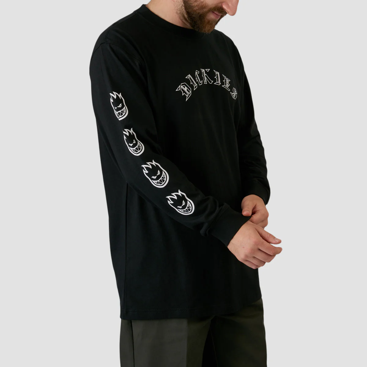 Dickies X Spitfire Longsleeve T-Shirt Black - Image 2