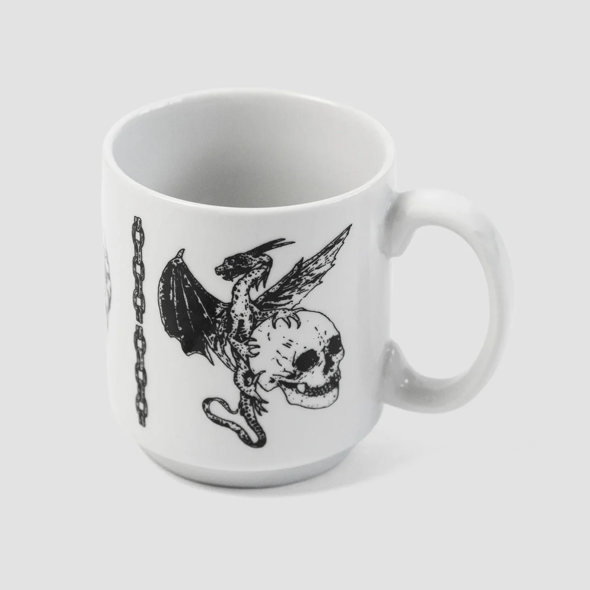 Dungeon Dragon Lies Bleeding Mug White