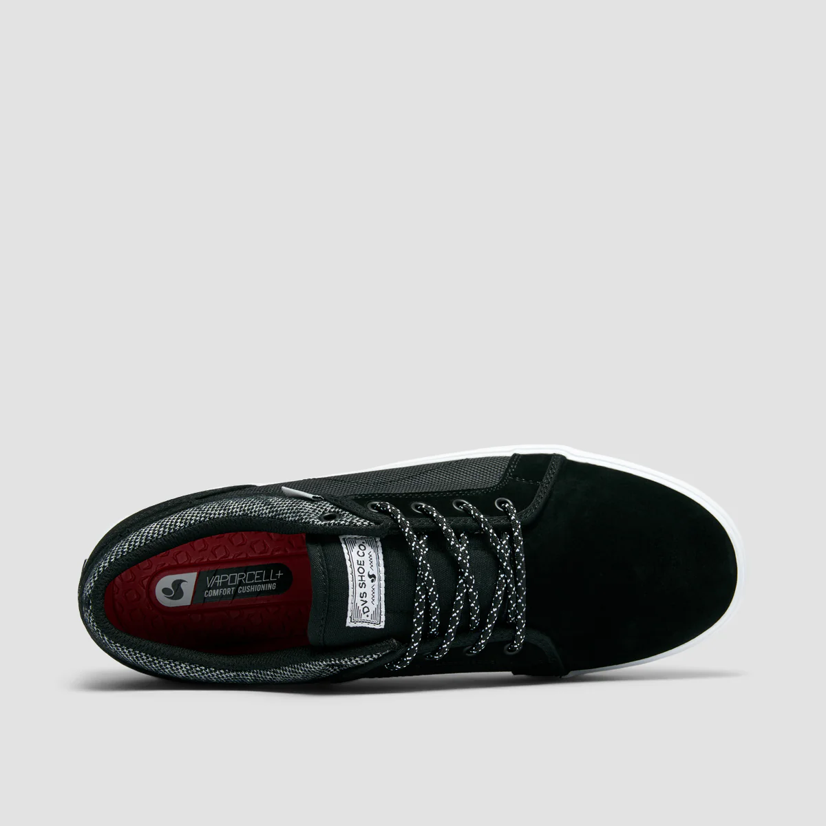 DVS Aversa+ Shoes - Black/White Suede - Image 4