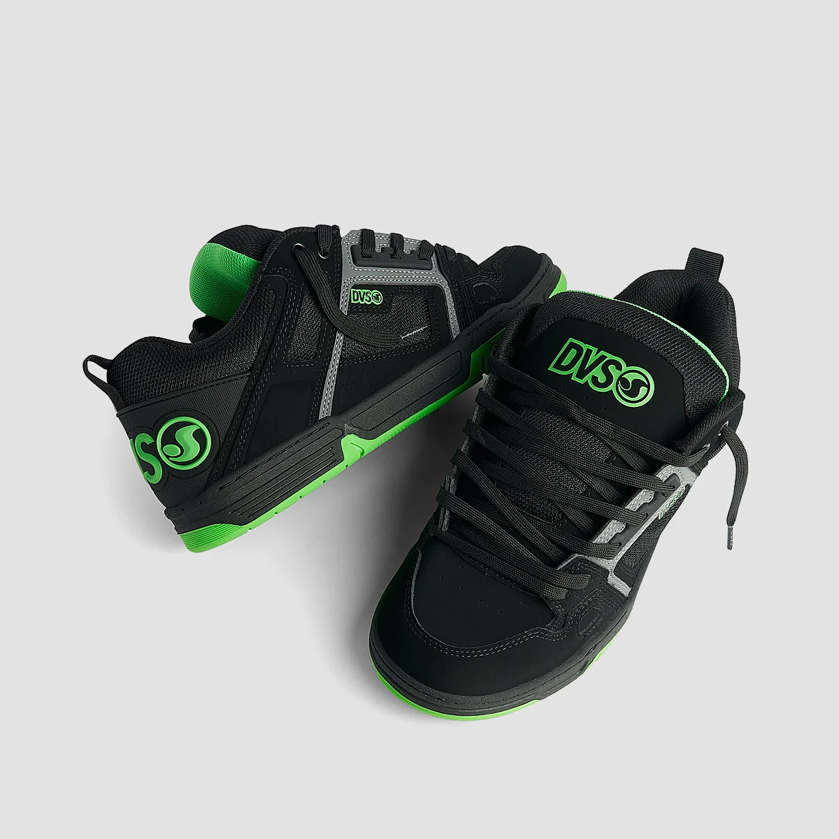 DVS Comanche Shoes - Black/Charcoal/Lime - Image 3