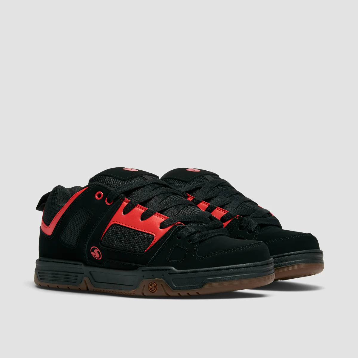 DVS Gambol Shoes - Black/Red/Gum Nubuck - Image 2