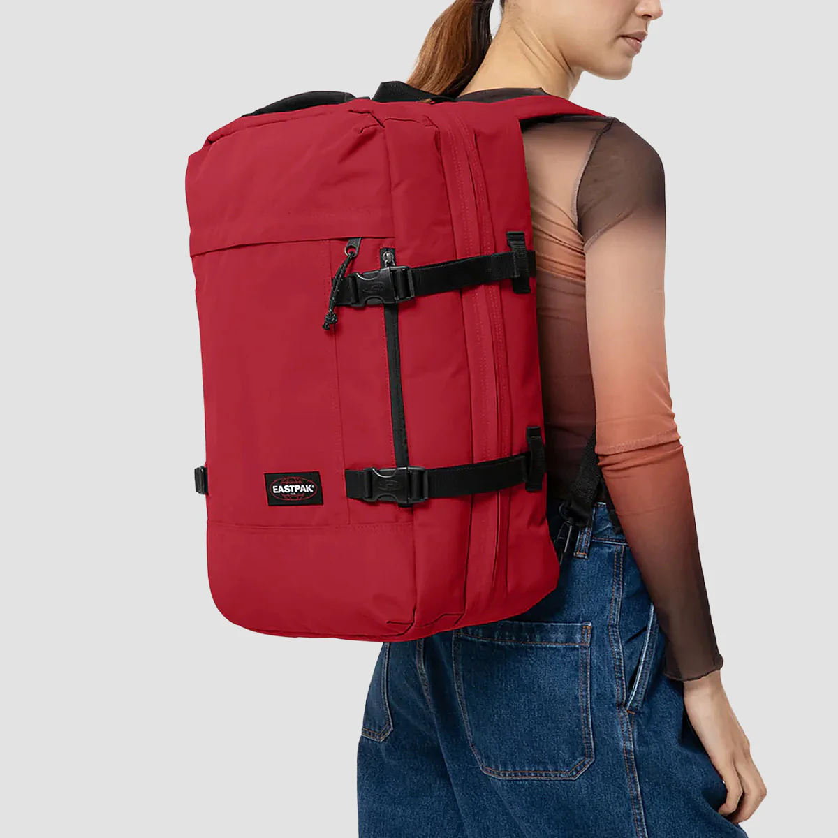 Eastpak Travelpack 42L Cabin Bag Backpack Scarlet Red - Image 2