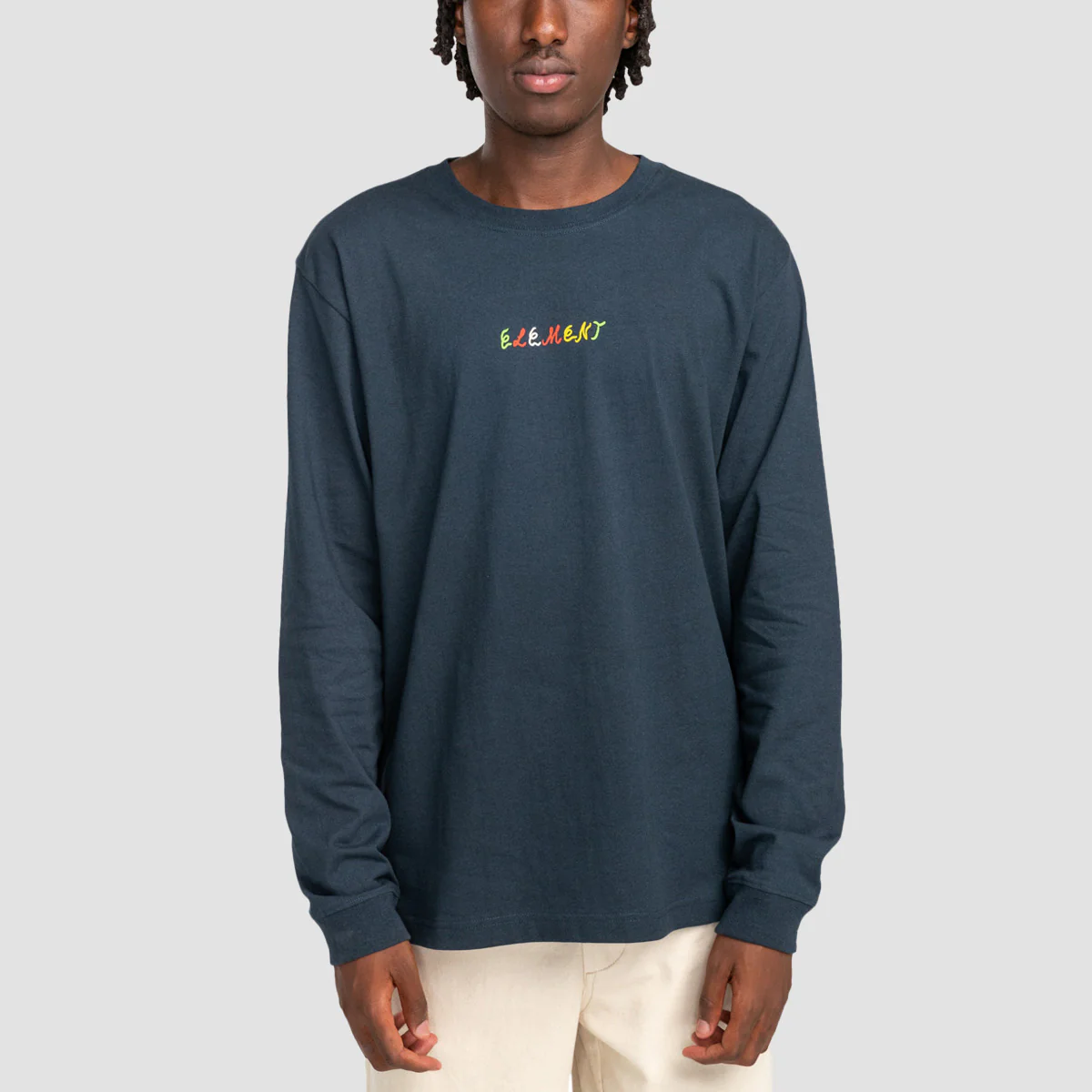 Element X Leon Vitamins Longsleeve T-Shirt Eclipse Navy - Image 2