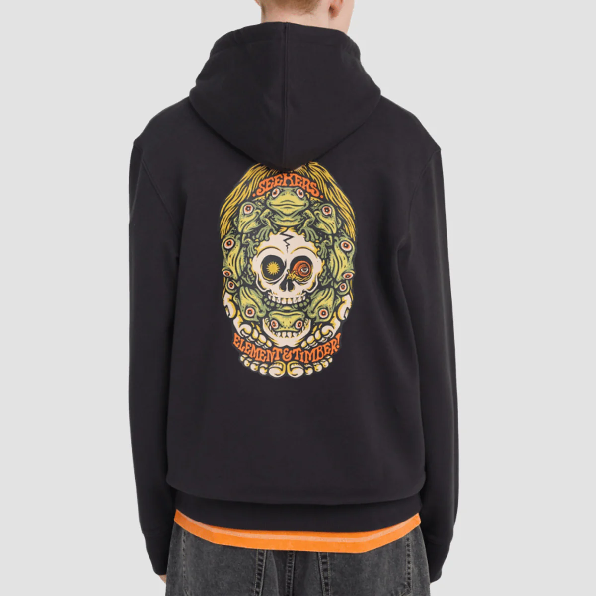 Element X Timber Orbit Pullover Hoodie Off Black