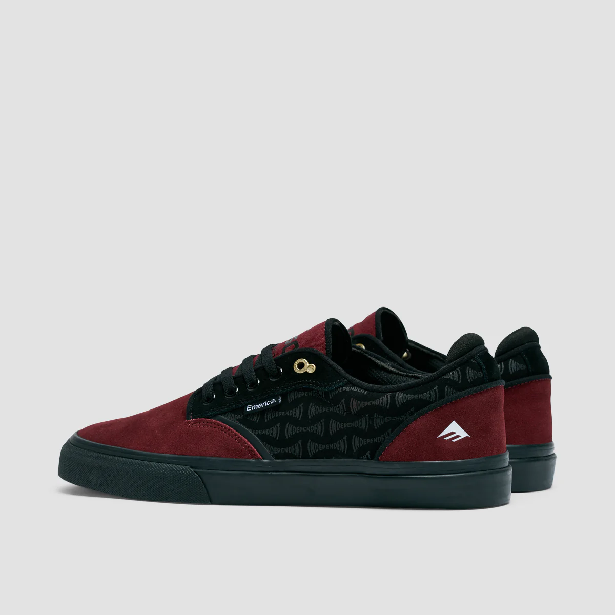 Emerica Dickson X Independent Shoes Red/Black - Image 3