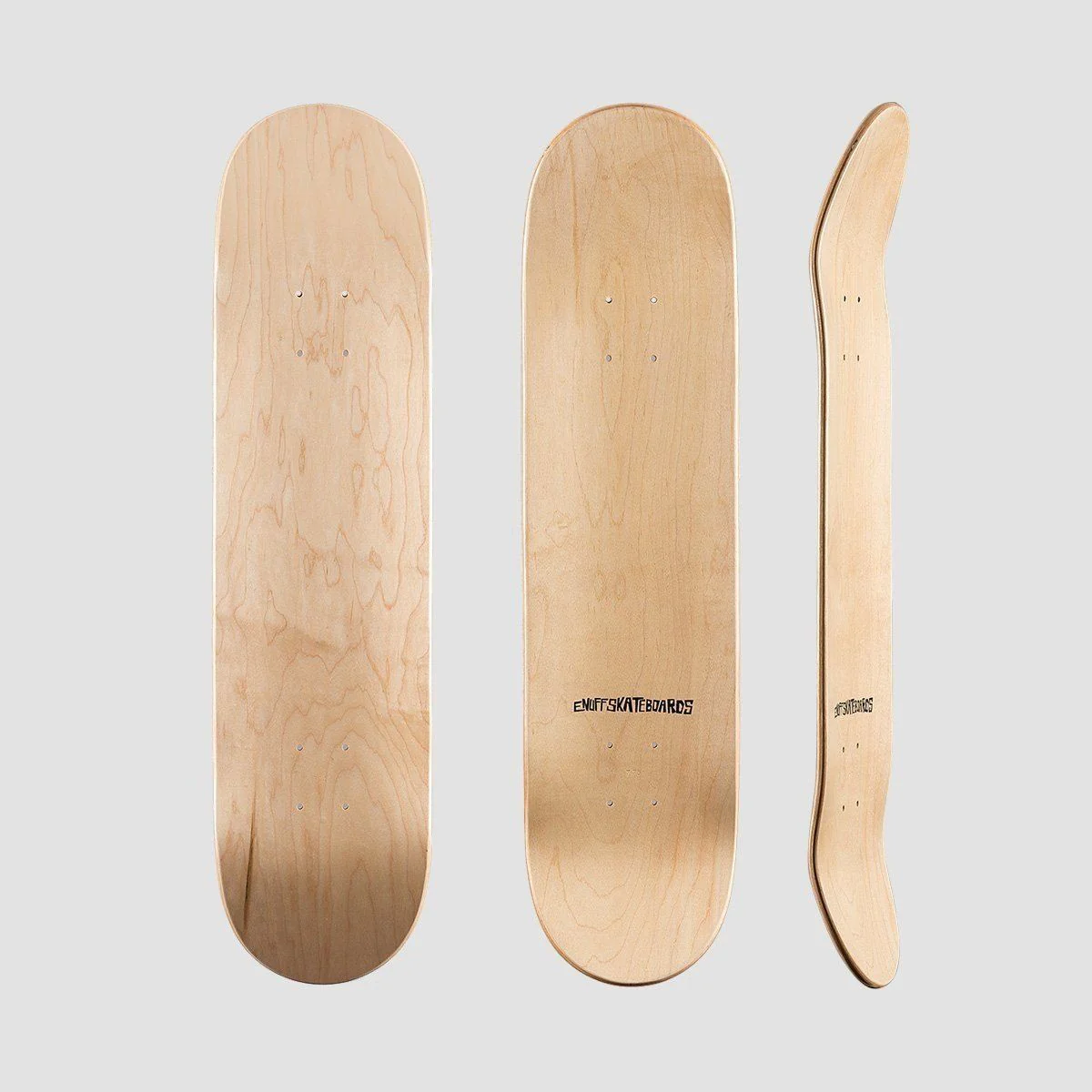 Enuff Classic Skateboard Deck Natural - 7.75" - Image 2