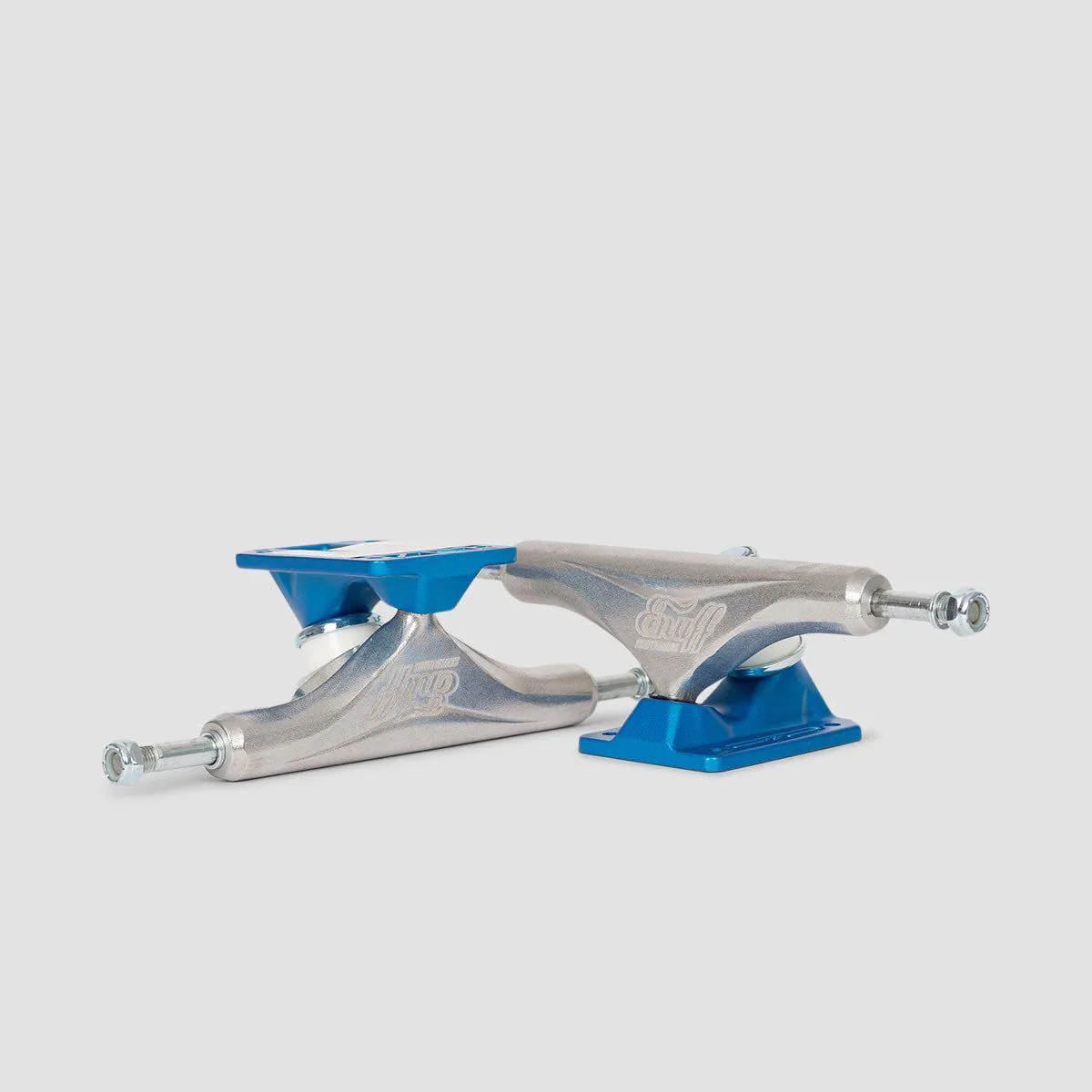 Enuff Decade Pro Satin 129 Skateboard Trucks 1 Pair Natural/Blue - 7.60" - Image 3