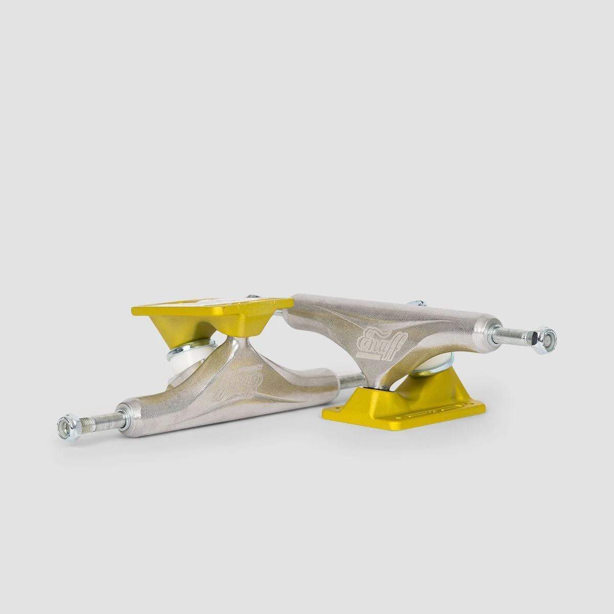 Enuff Decade Pro Satin 139 Skateboard Trucks 1 Pair Raw/Gold - 8" - Image 3
