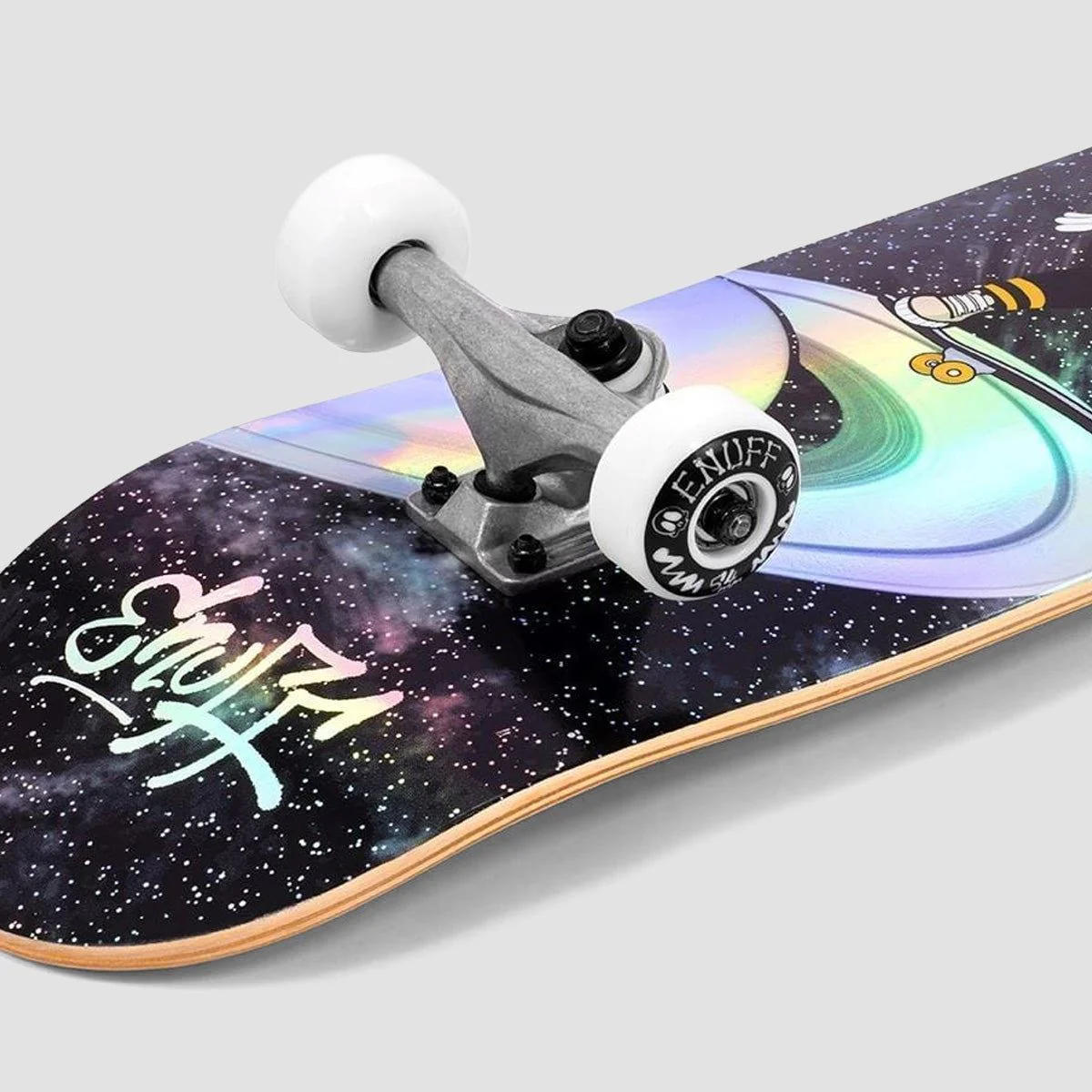 Enuff Skully Hologram Skateboard Black - 7.75 - Image 2