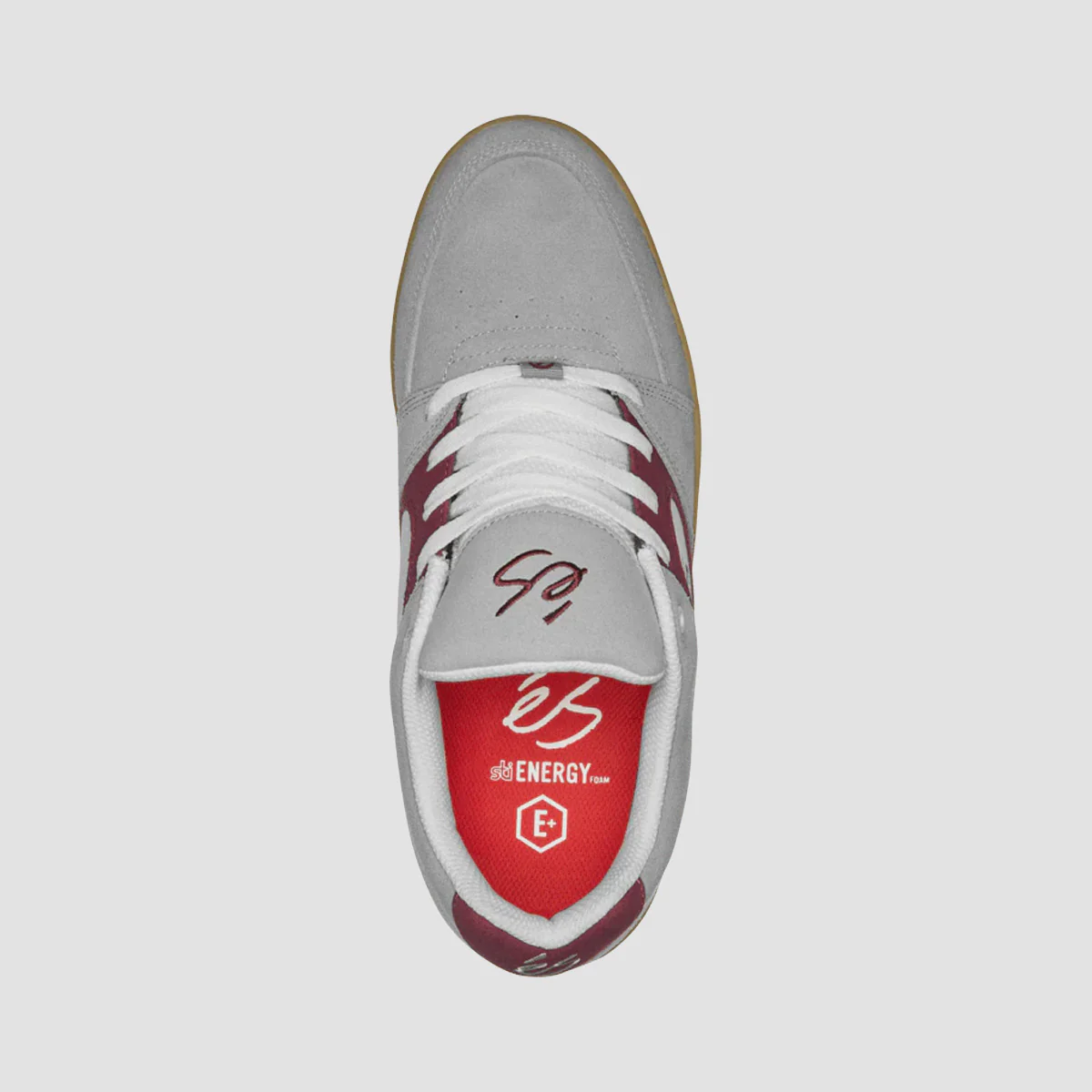 eS Accel Slim Shoes - Grey/Burgundy - Image 2