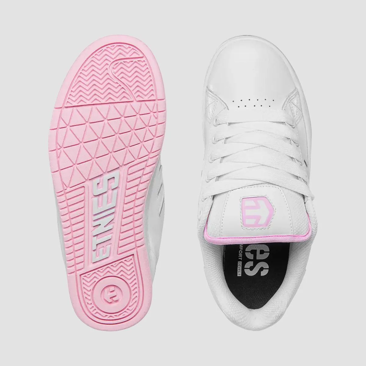 Etnies Callicut Shoes - White/Pink - Womens - Image 3