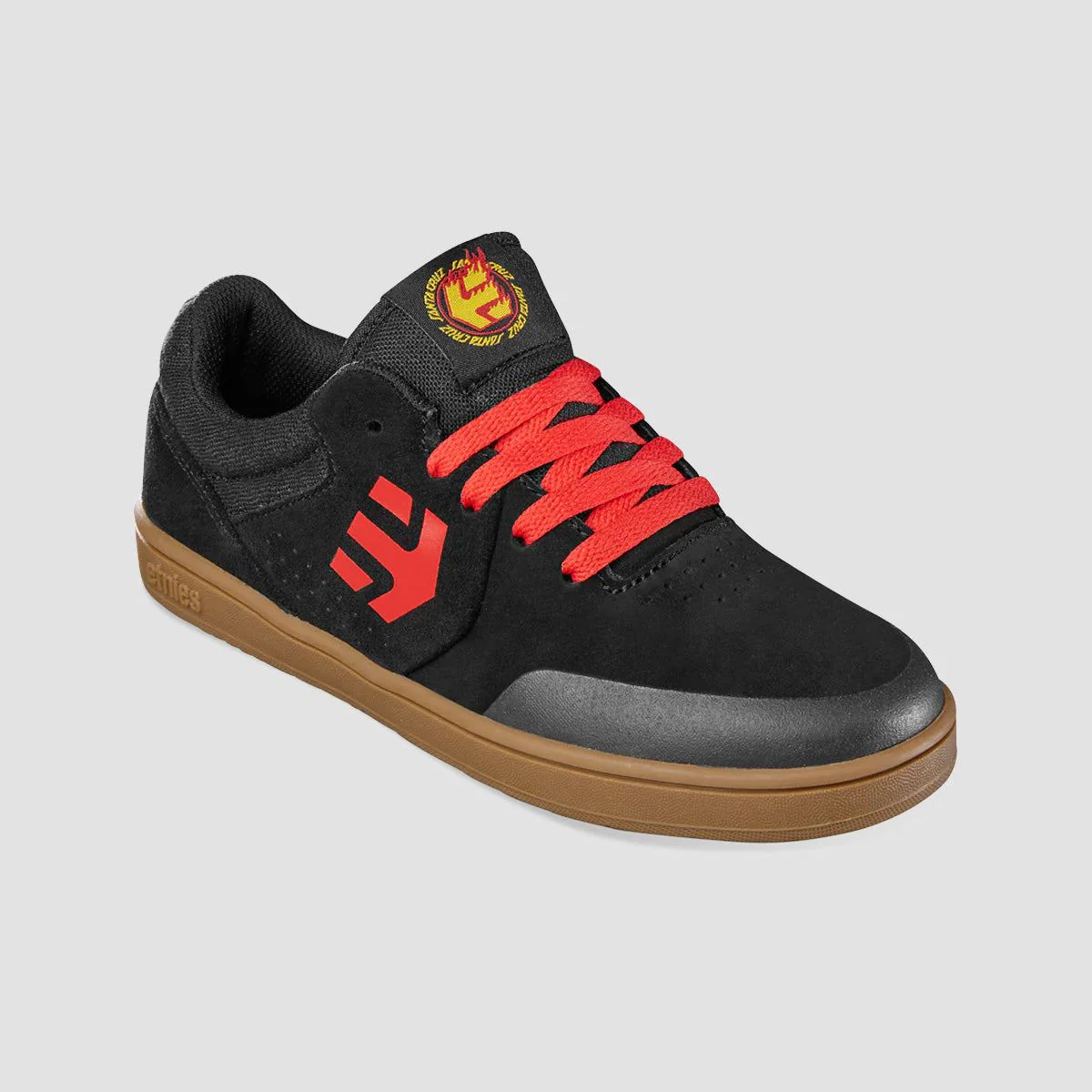 Etnies Marana X Santa Cruz Shoes - Black/Red/Gum - Kids - Image 4