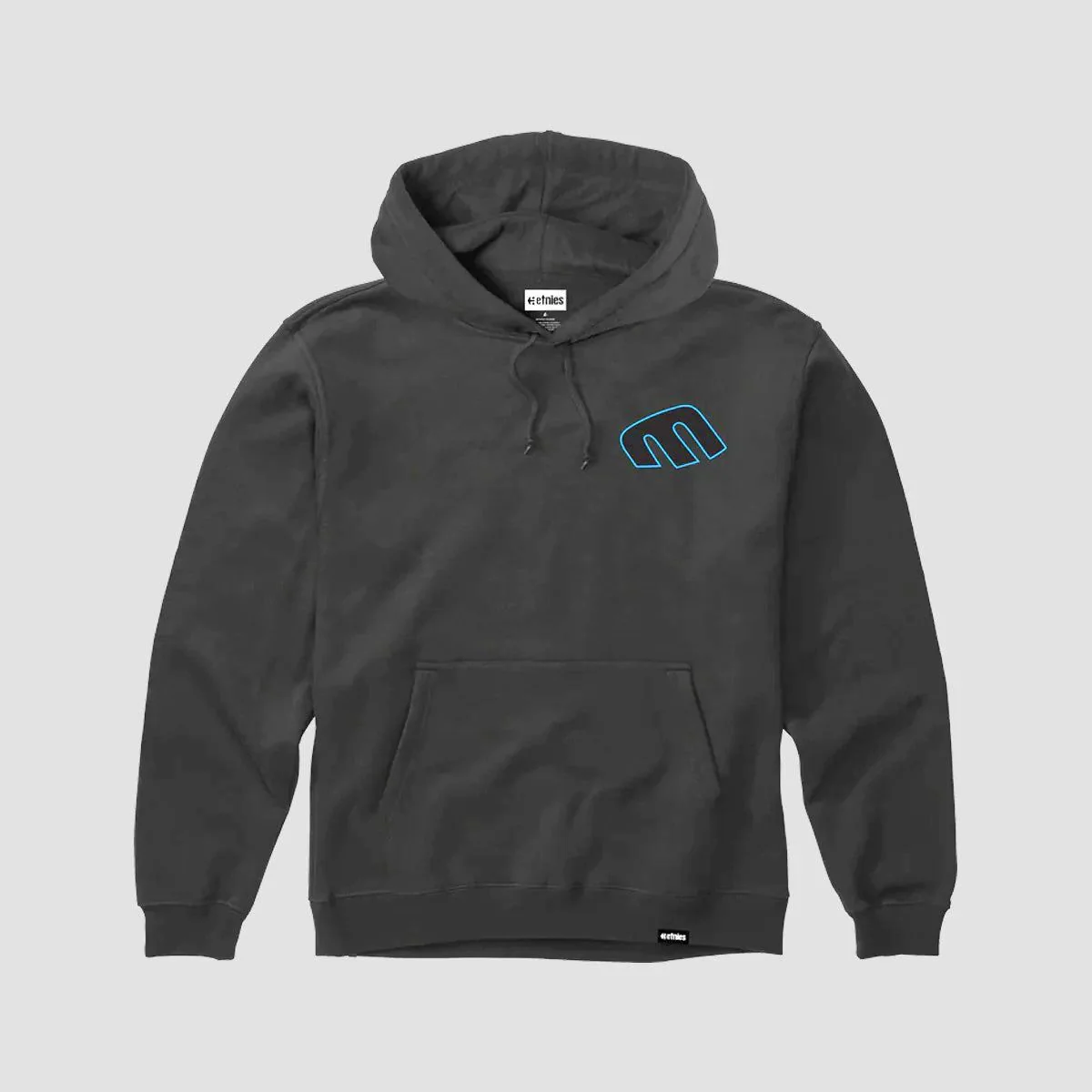 Etnies X Santa Cruz Retro Dot Pullover Hoodie Charcoal - Image 2