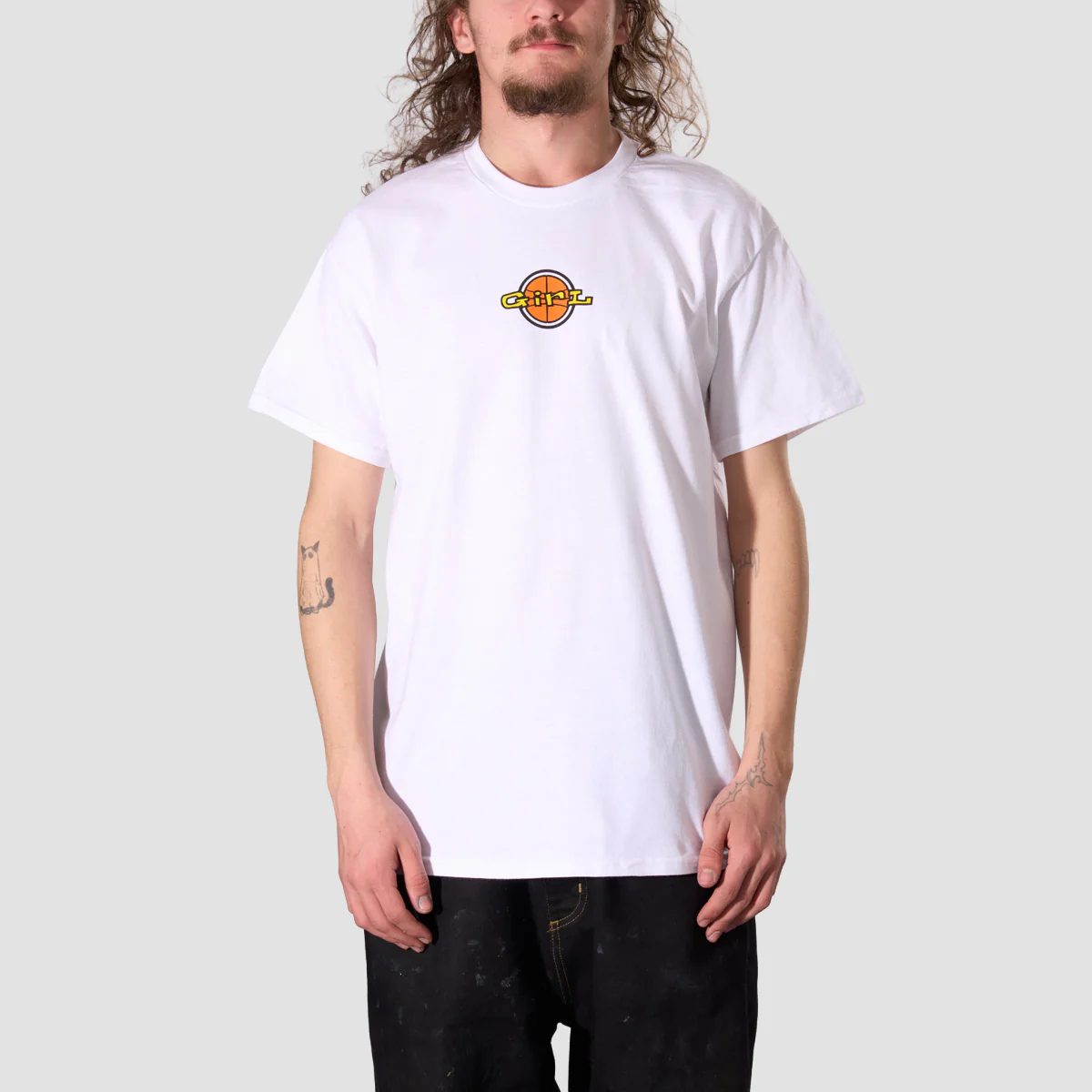 Girl Full Court Logo T-Shirt White