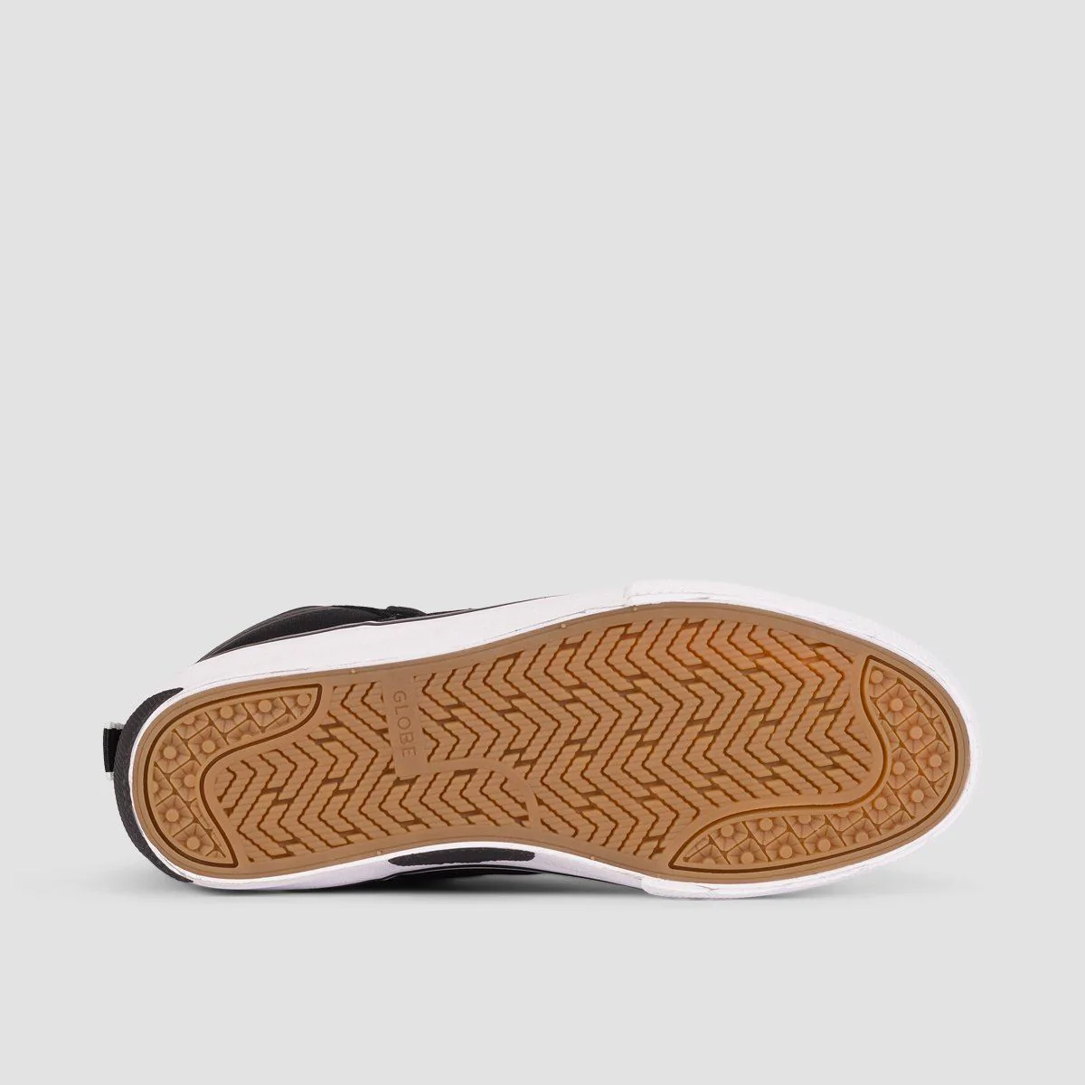 Globe Dimension High Top Shoes - Black/White/Gum - Image 5