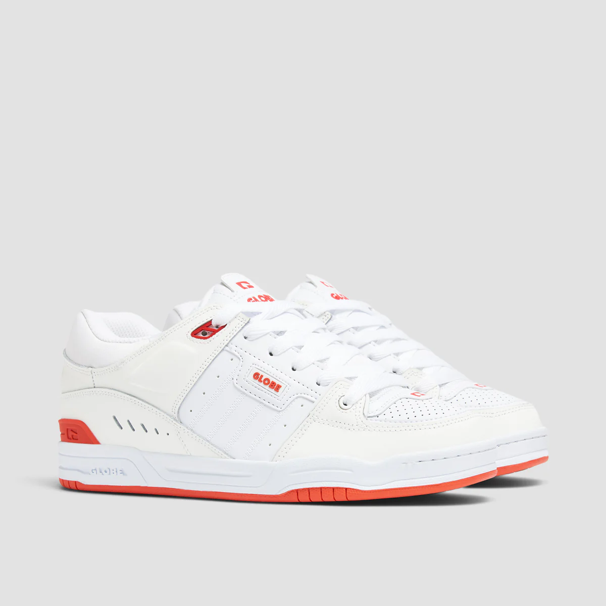 Globe Fusion Shoes - White/Red - Image 2