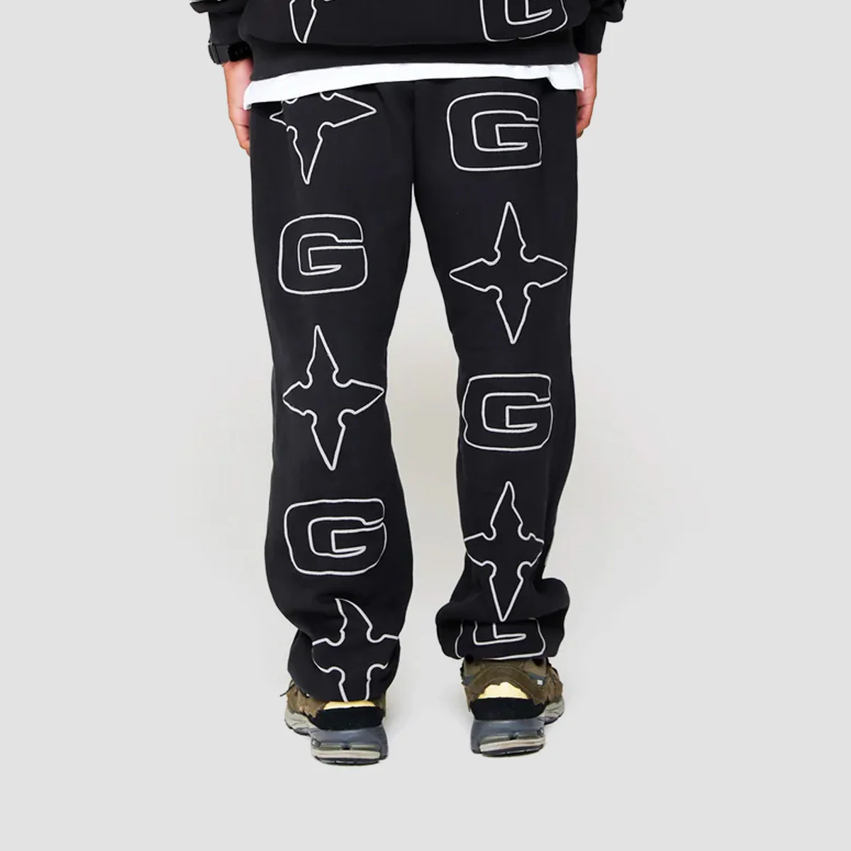 GVNMNT Star Sweatpants Black - Image 3