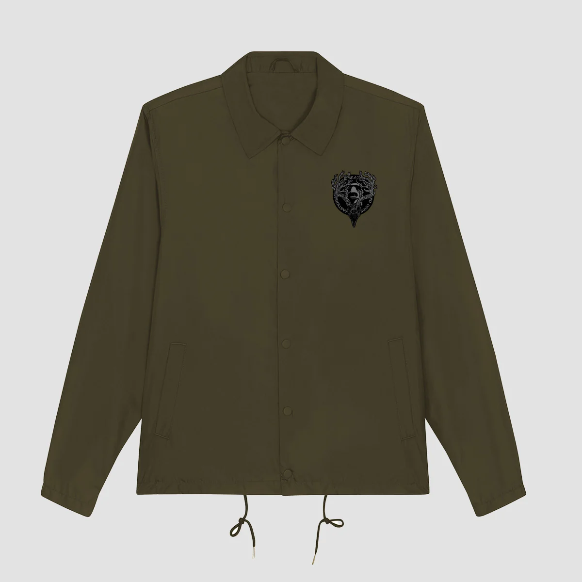 Heathen Ceronnous Coach Jacket Khaki - Image 7