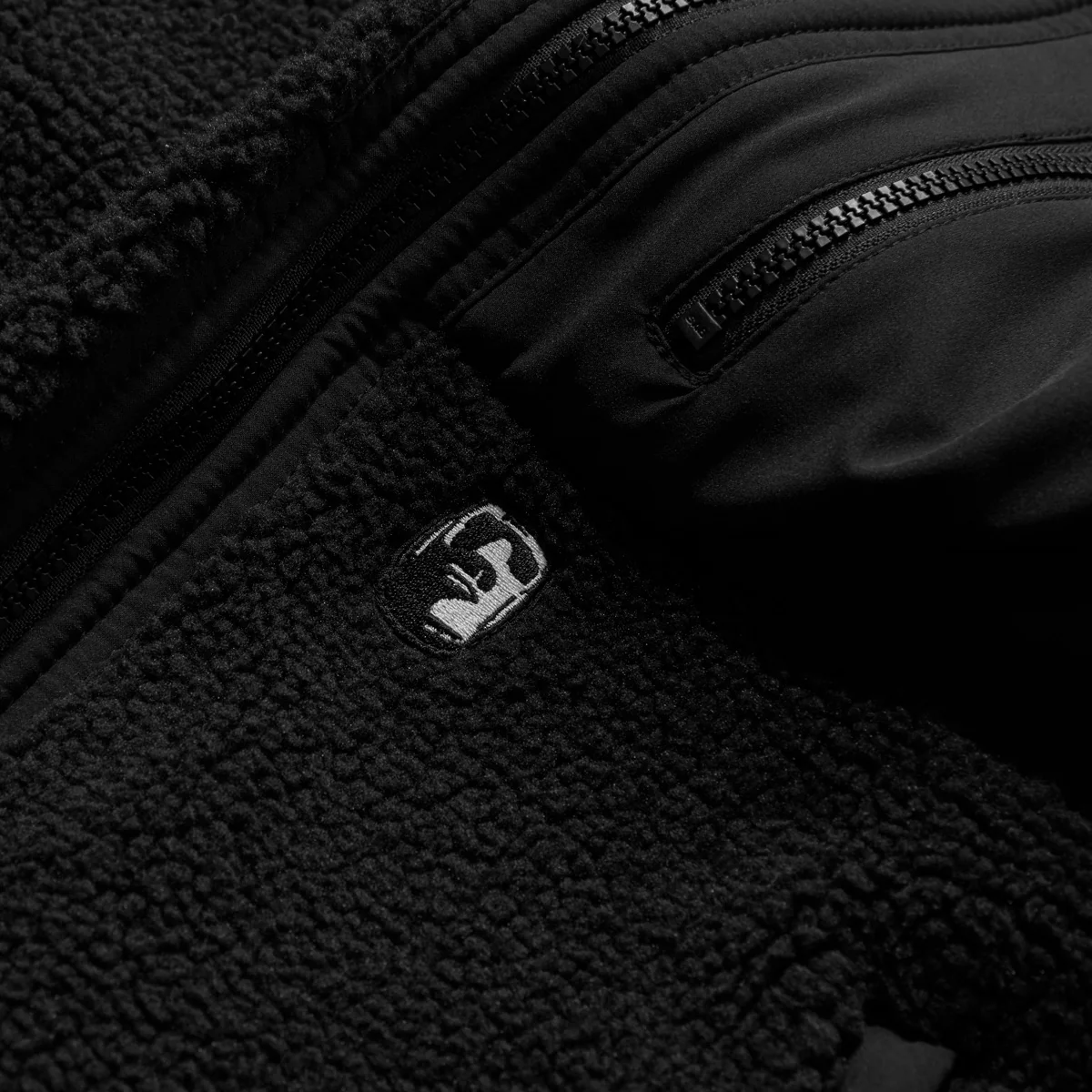 Heathen Coma Fleece Vest Jacket Black - Image 8