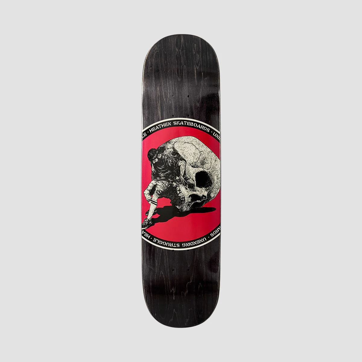 Heathen Sisyphus on Squarehead Skateboard Deck - 8.5" - Image 2