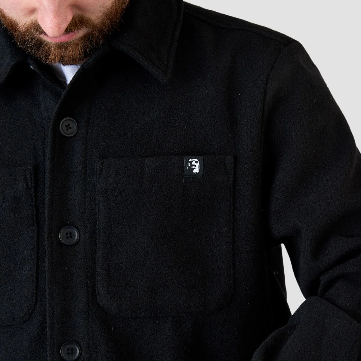 Heathen Sonacy Shirt Jacket Void Black - Image 4