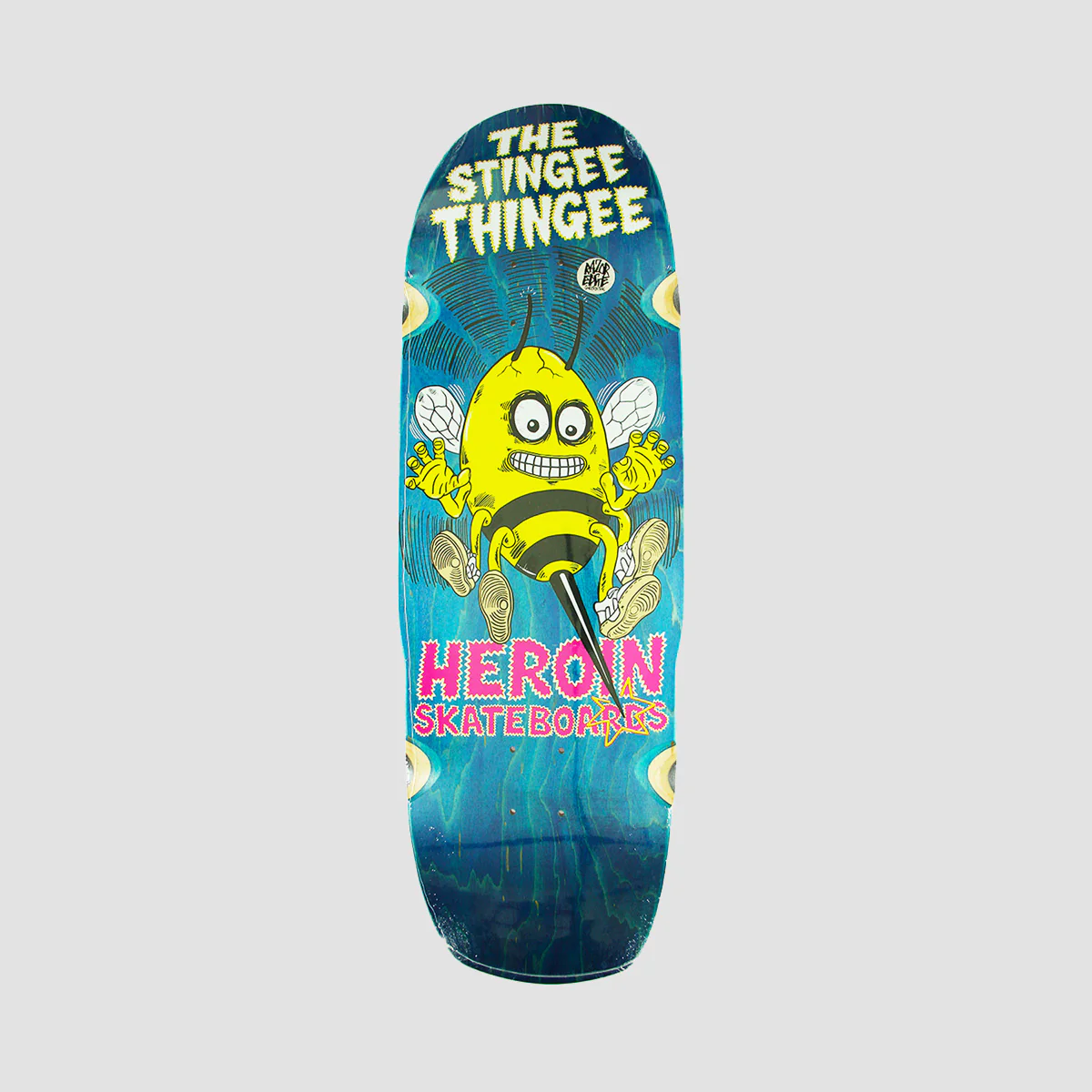 Heroin Stingee ThingeeĀ Razor Edge Skateboard Deck Various Stains - 9.8"