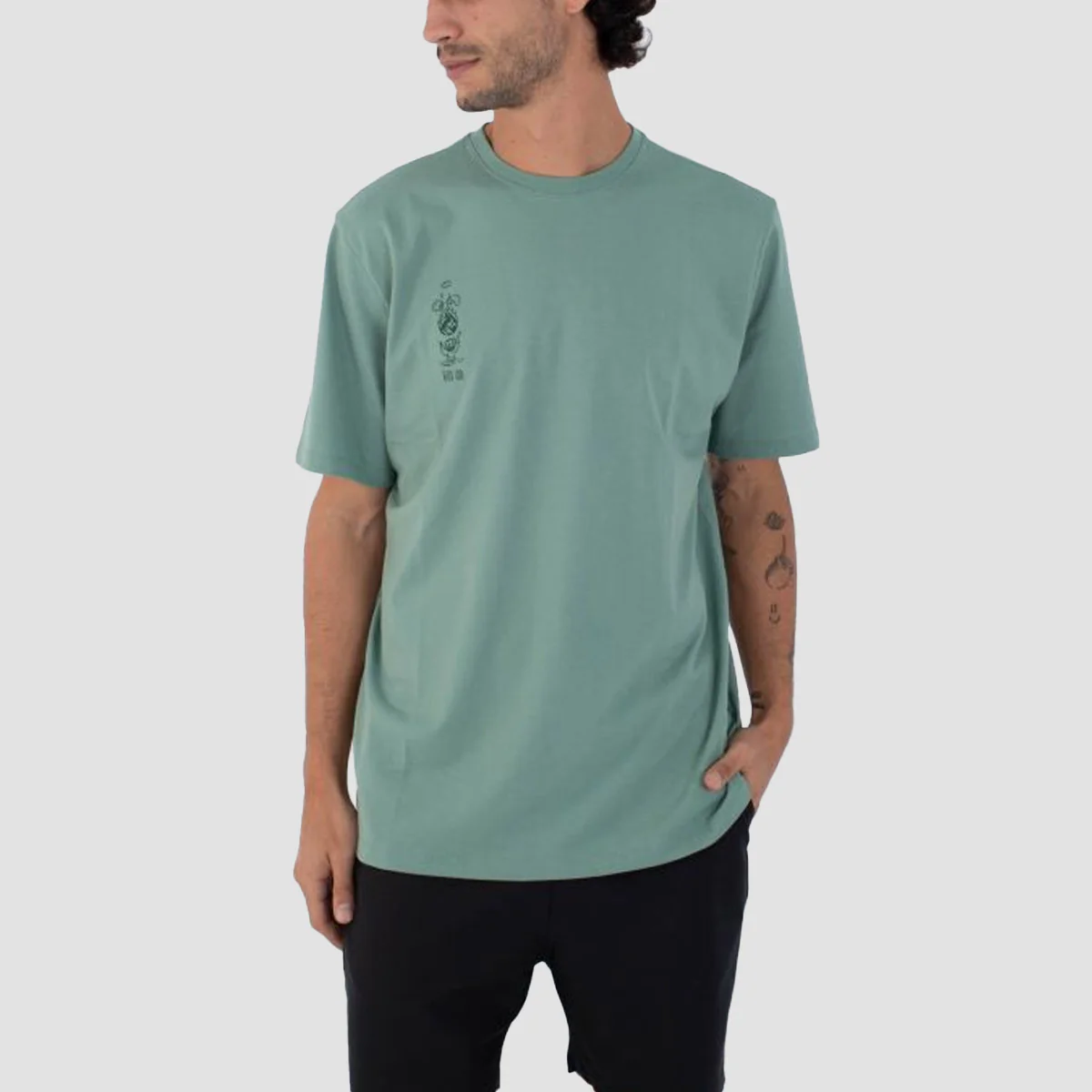 Hurley H2O Dri Storm Chasing T-Shirt Cilantro