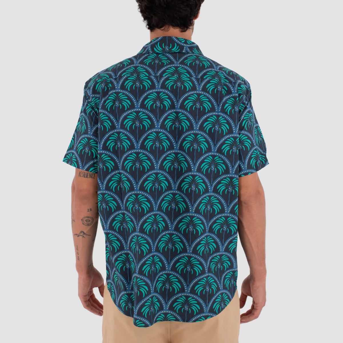 Hurley Palm Short Sleeve Shirt Black - Image 2