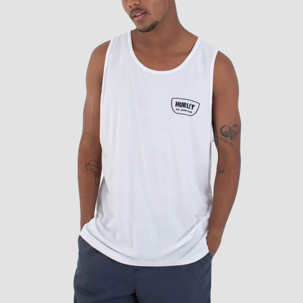 Hurley Tahiti Tank Vest White - Image 2