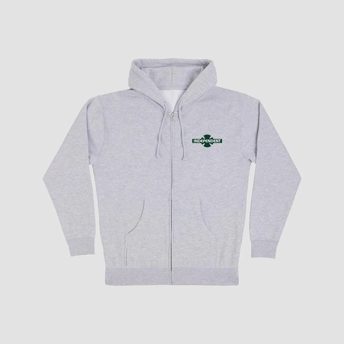 Independent OGBC Legacy Zip Hoodie Grey Heather - Image 2