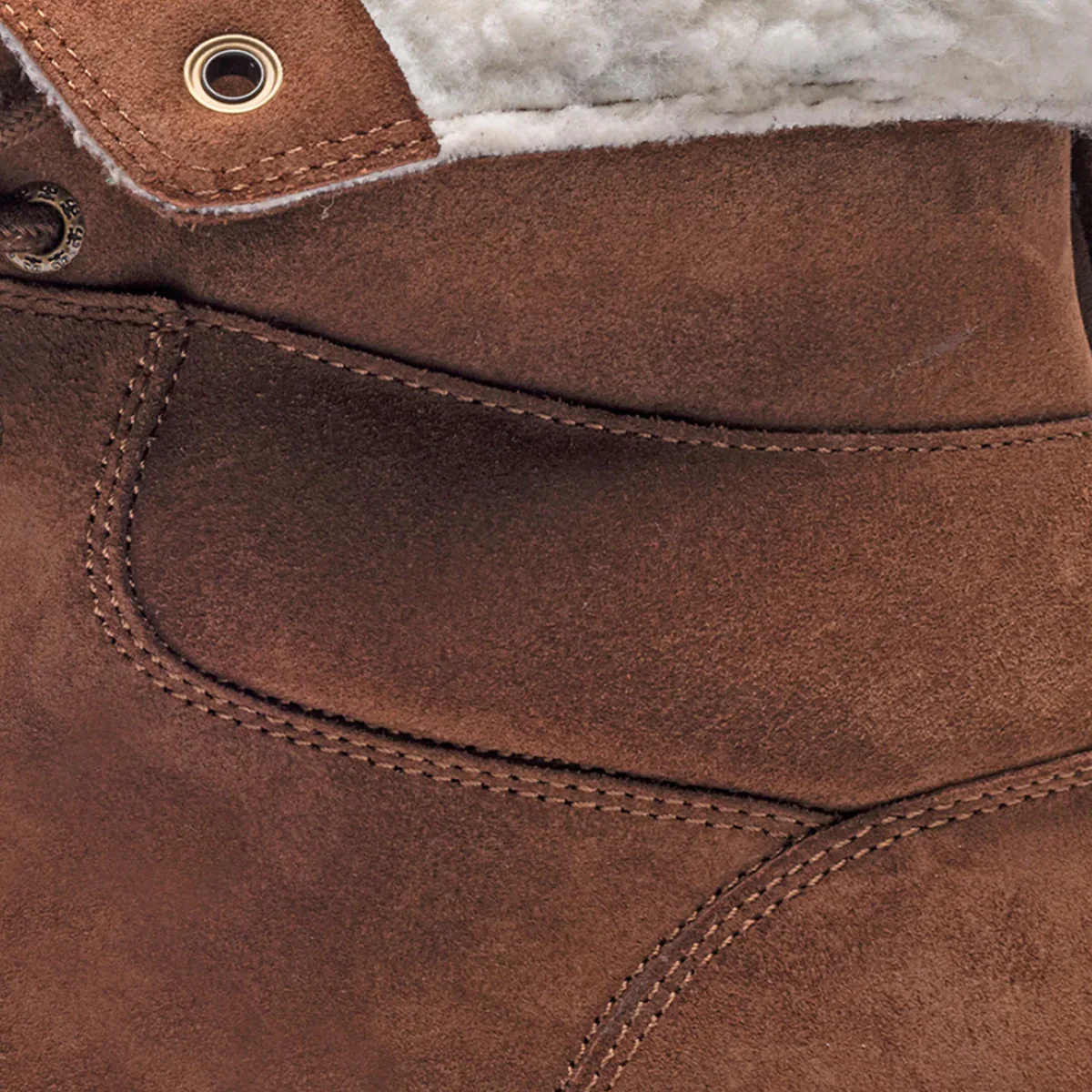 IPATH Cats Shearling High Top Shoes - Brown Suede - Image 2