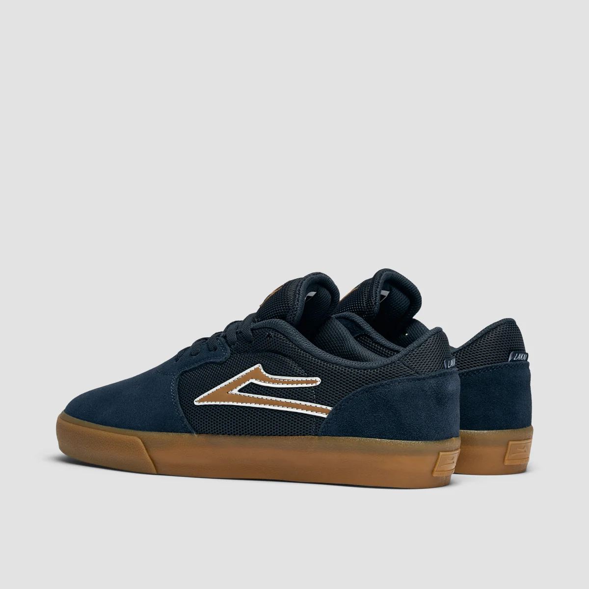 Lakai Cardiff Shoes - Navy/Gum Suede - Image 3