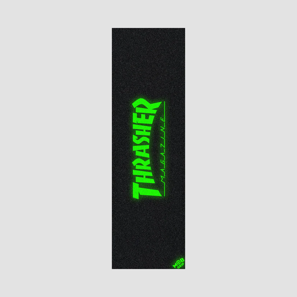 MOB Thrasher Glow Logo Grip Tape Black/GITD - 10"