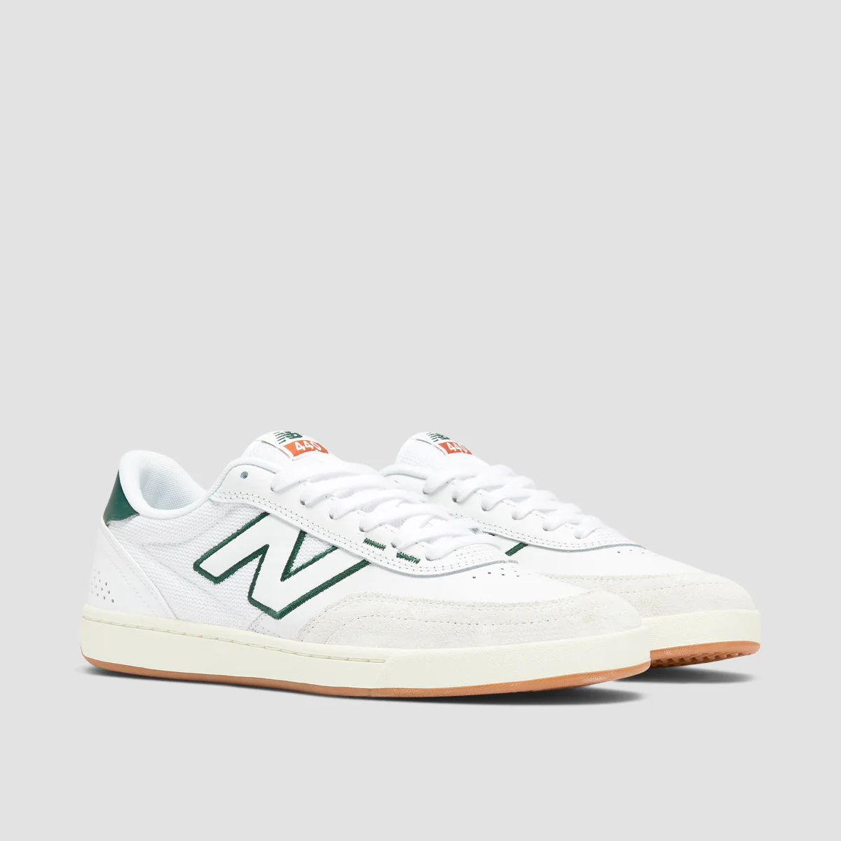 New Balance Numeric 440 V2 Shoes - White/Forest Green - Image 2
