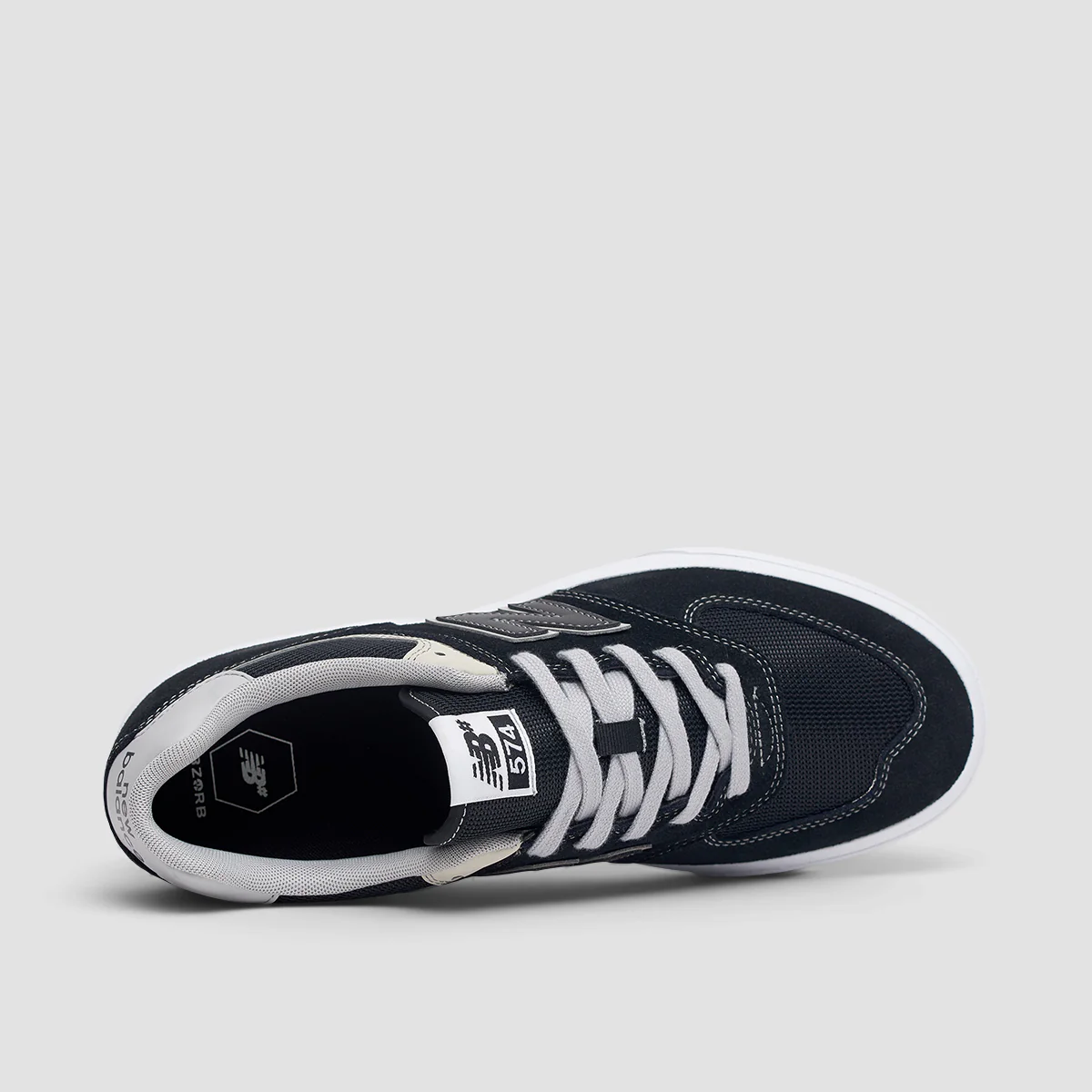 New Balance Numeric 574 Vulc Shoes - Black/Grey - Image 4