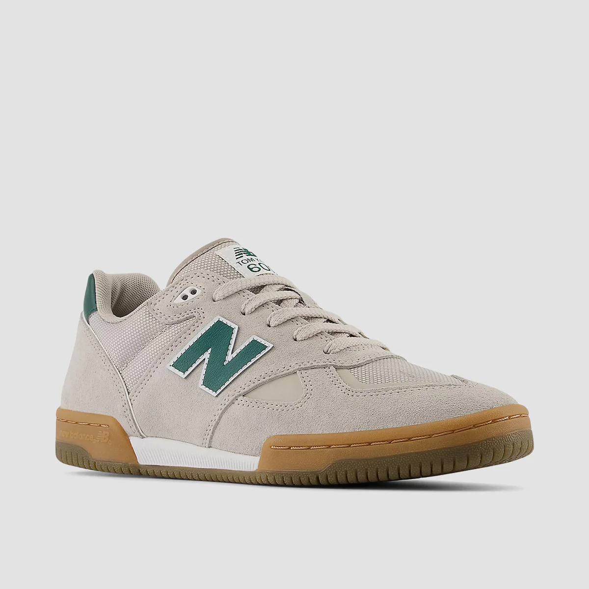 New Balance Numeric 600 Tom Knox Shoes - Timber Wolf/Forest Green - Image 2