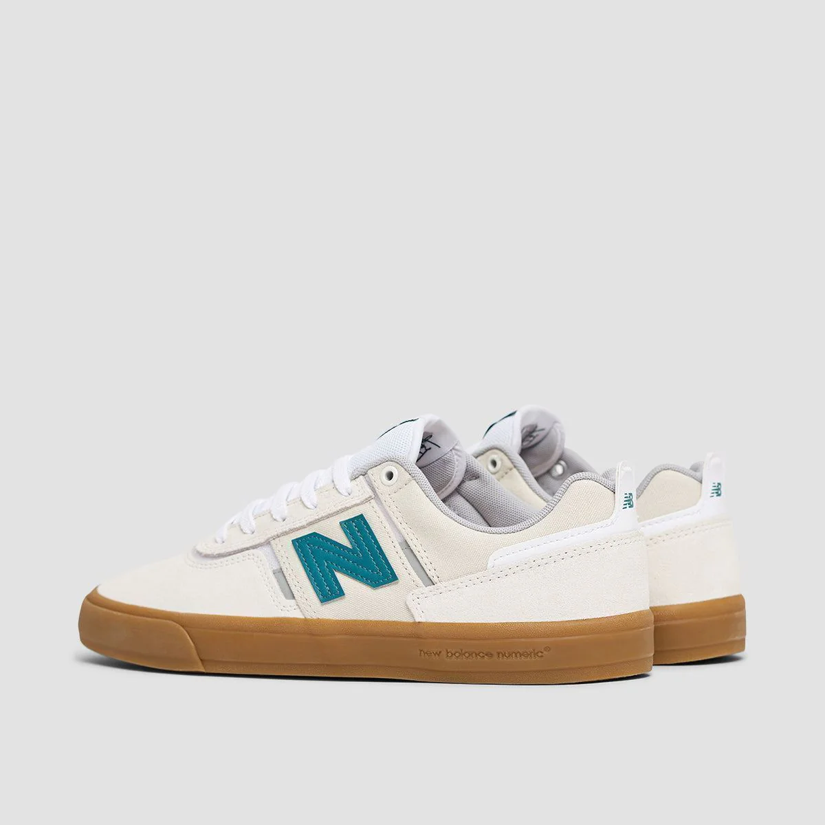 New Balance Numeric Jamie Foy 306 Shoes - Sea Salt/Green - Image 3