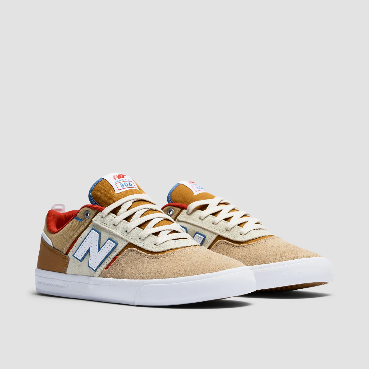 New Balance Numerice Jamie Foy 306 Shoes - Tan/White - Image 2